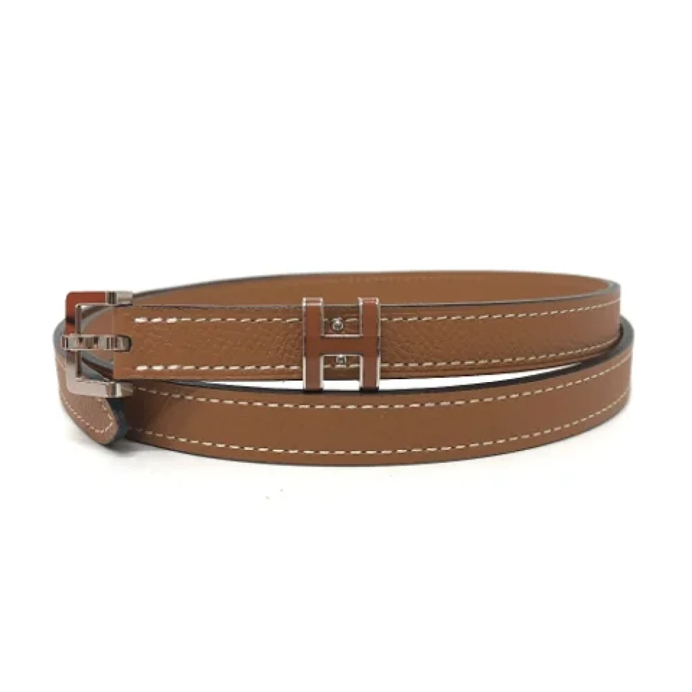 Hermès Vintage Pre-owned Leather belts Brown Dames