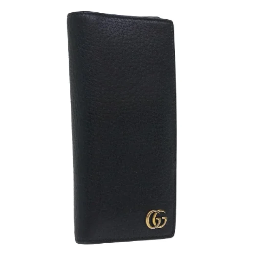 Gucci Vintage Pre-owned Leather wallets Black Dames