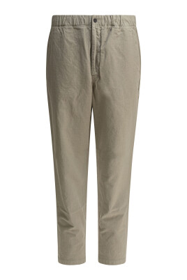 green-tapered-elastic-waistband-trousers
