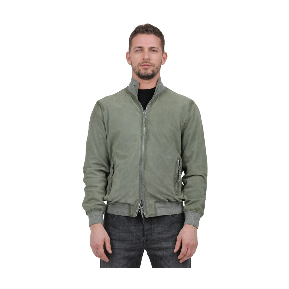 The Jack Leathers Leather Jackets Green Heren