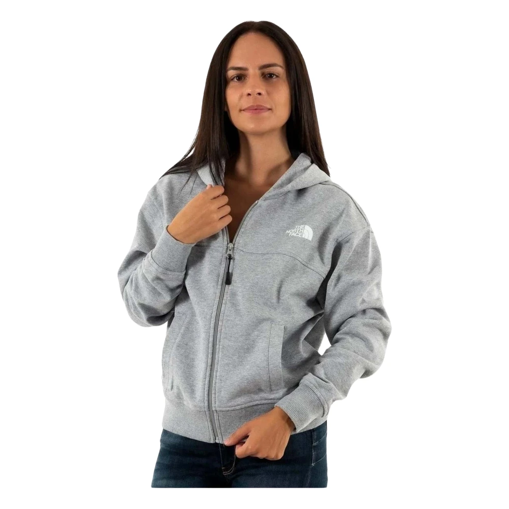 The North Face Essential Fz Hoodie Gray Dames