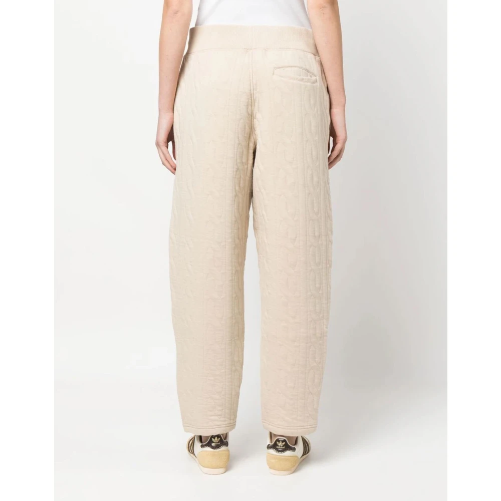 Polo Ralph Lauren Gewatteerde Logo Broek Room Broek Beige Dames