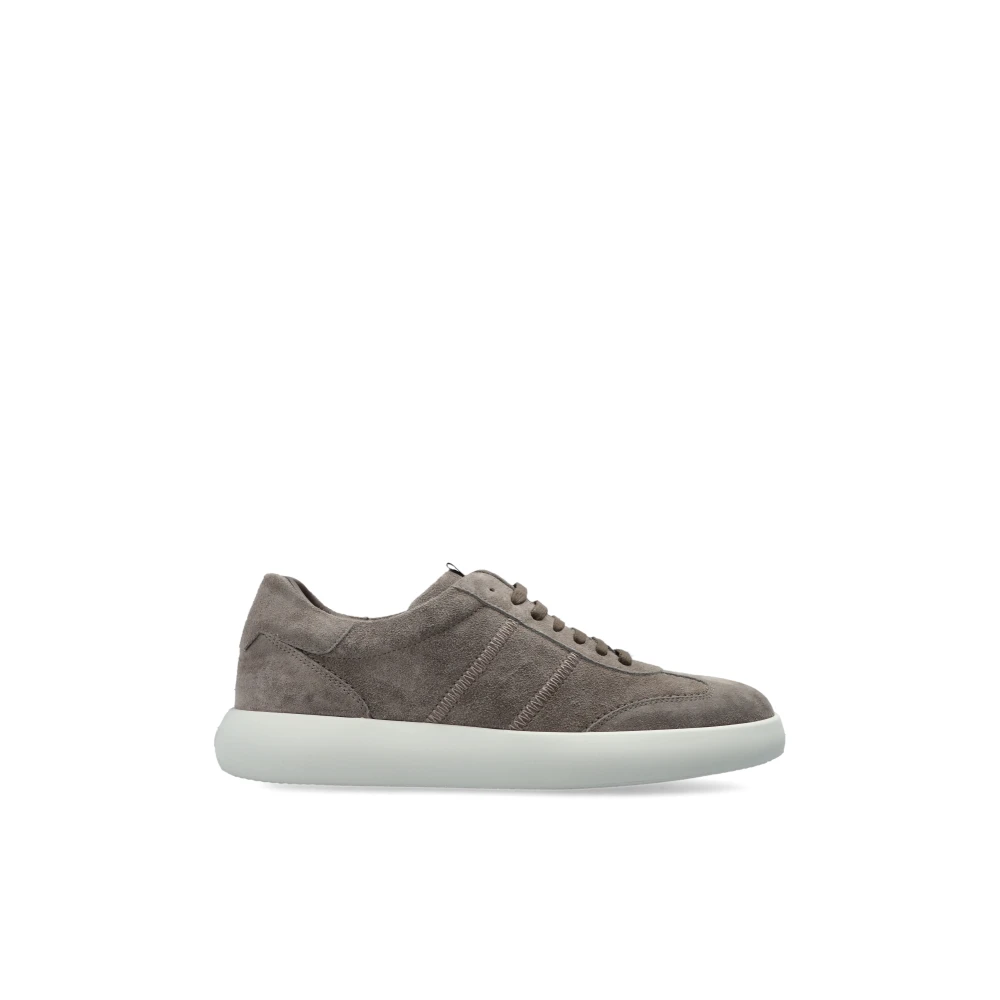 Brioni Suède Sneakers Heren Schoenen Grijs