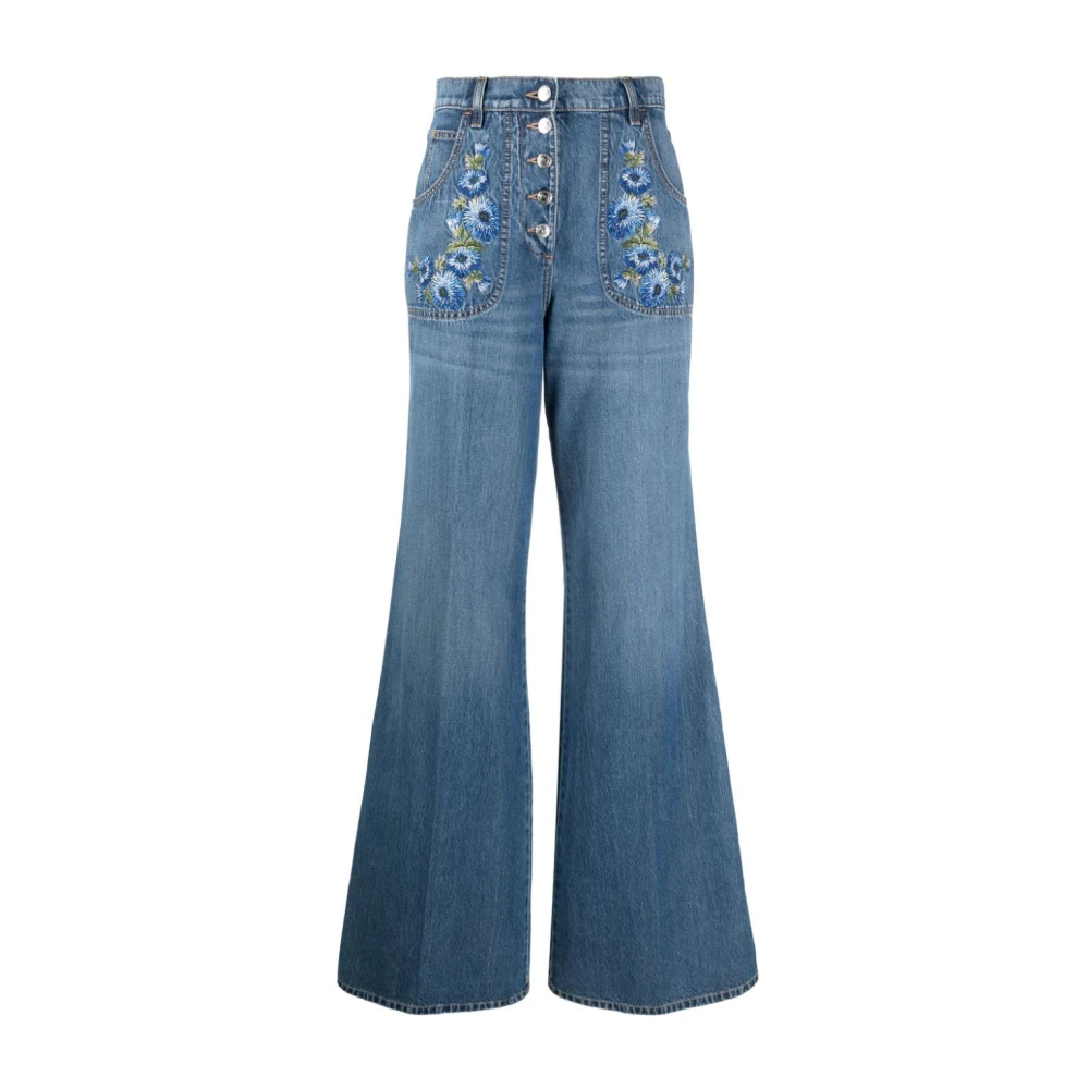 ETRO Flared Jeans Klassieke Stijl Blue Dames