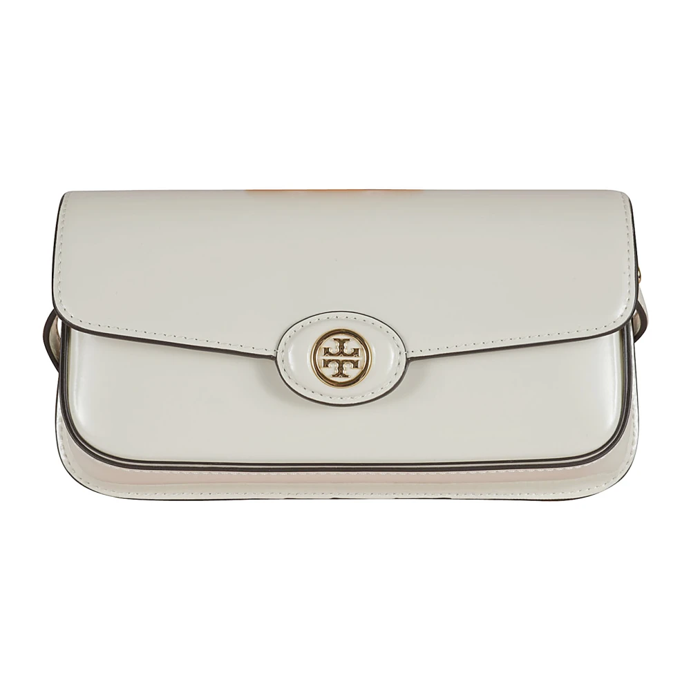 TORY BURCH Leren schoudertas donker senna White Dames