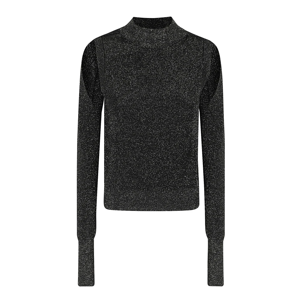 Roberto Collina Cut Out Neck Sweater Black Dames