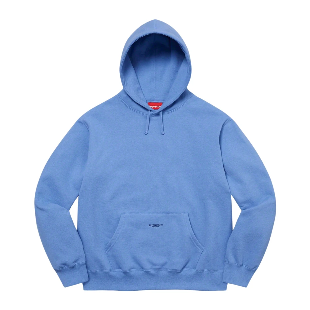 Supreme Beperkte oplage Micro Logo Hoodie Lichtblauw Blue Heren