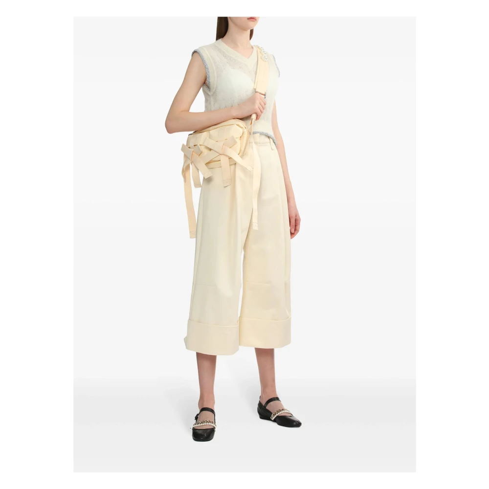 Simone Rocha Parel Knoop Schoudertas Pink Dames