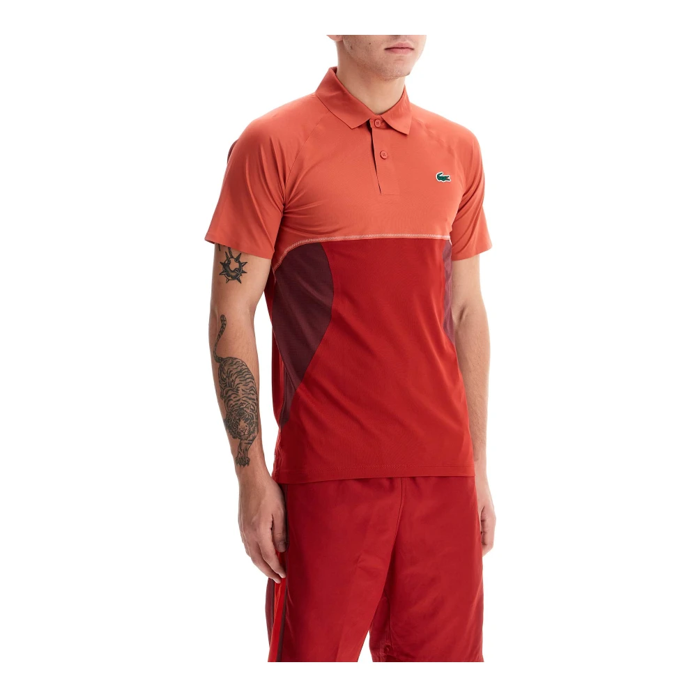 Lacoste Novak Djokovic Handtekening Sportpolo Red Heren
