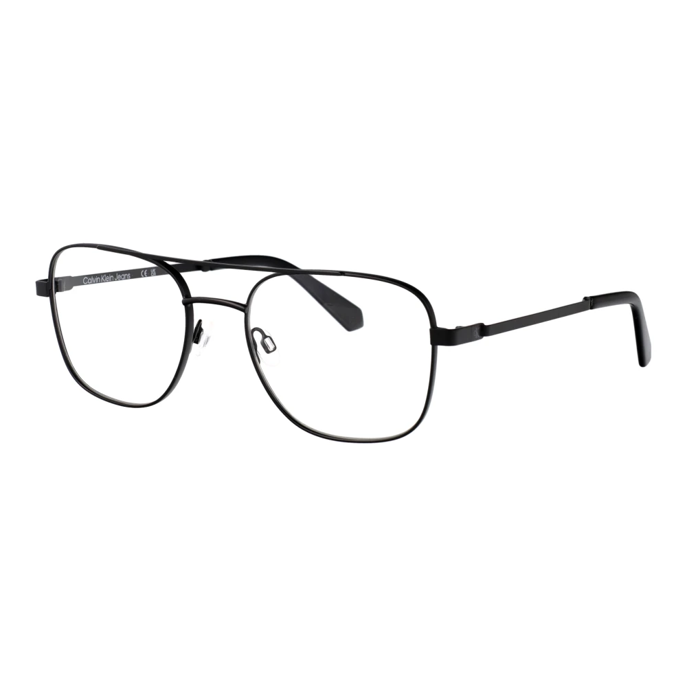 Calvin Klein Jeans Men's Black Glasses, 56 Mm, Stylish Optical Ckj25205 Eyewear Collection