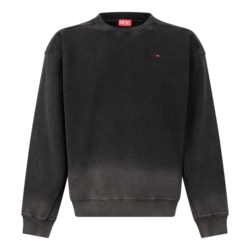 Diesel Jersey De Cuello Redondo Con Degradado Sweatshirts & Hoodies Hombre Negro S