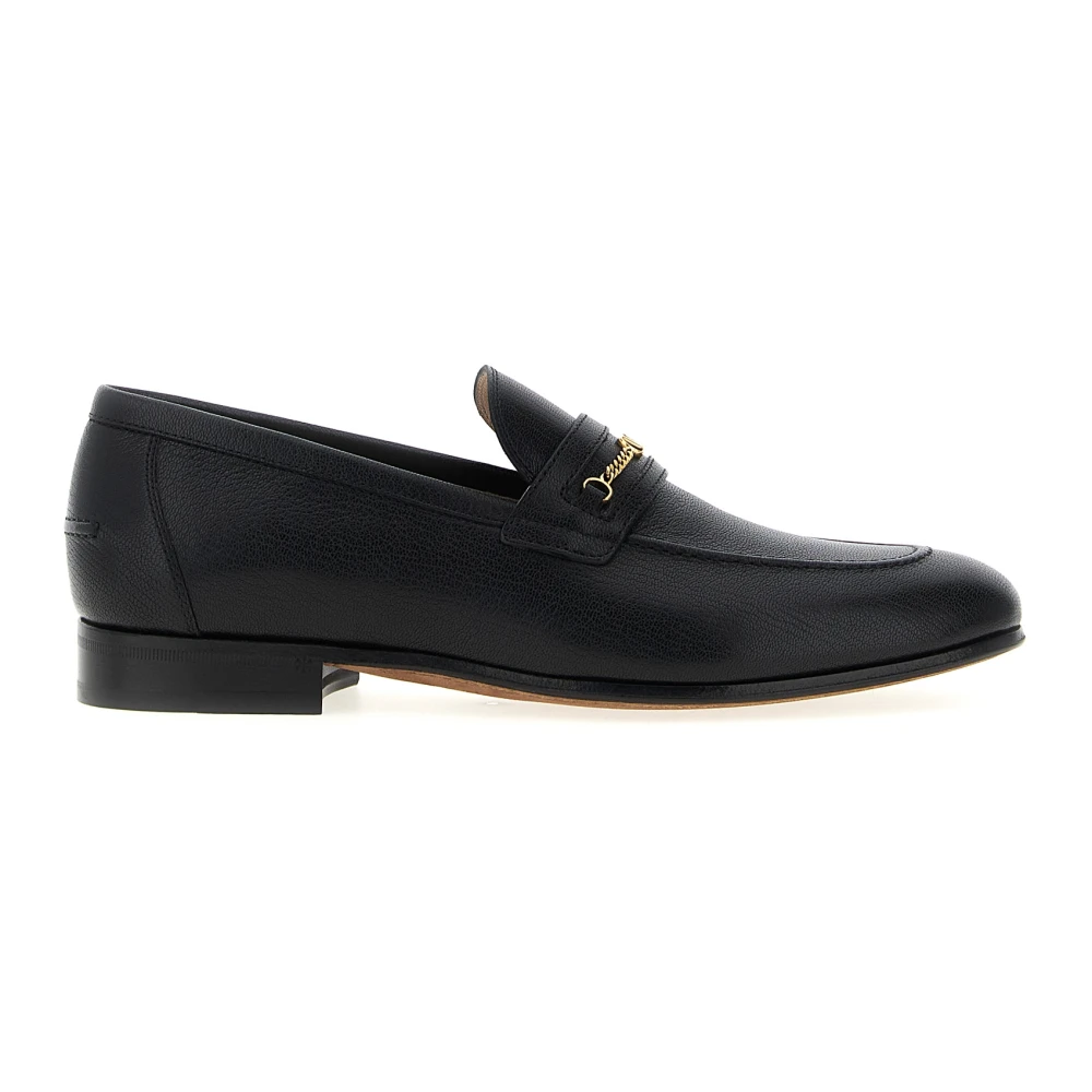 Valentino Garavani Men's Black Loafers, 9 Uk, Vlogo Signature Loafers