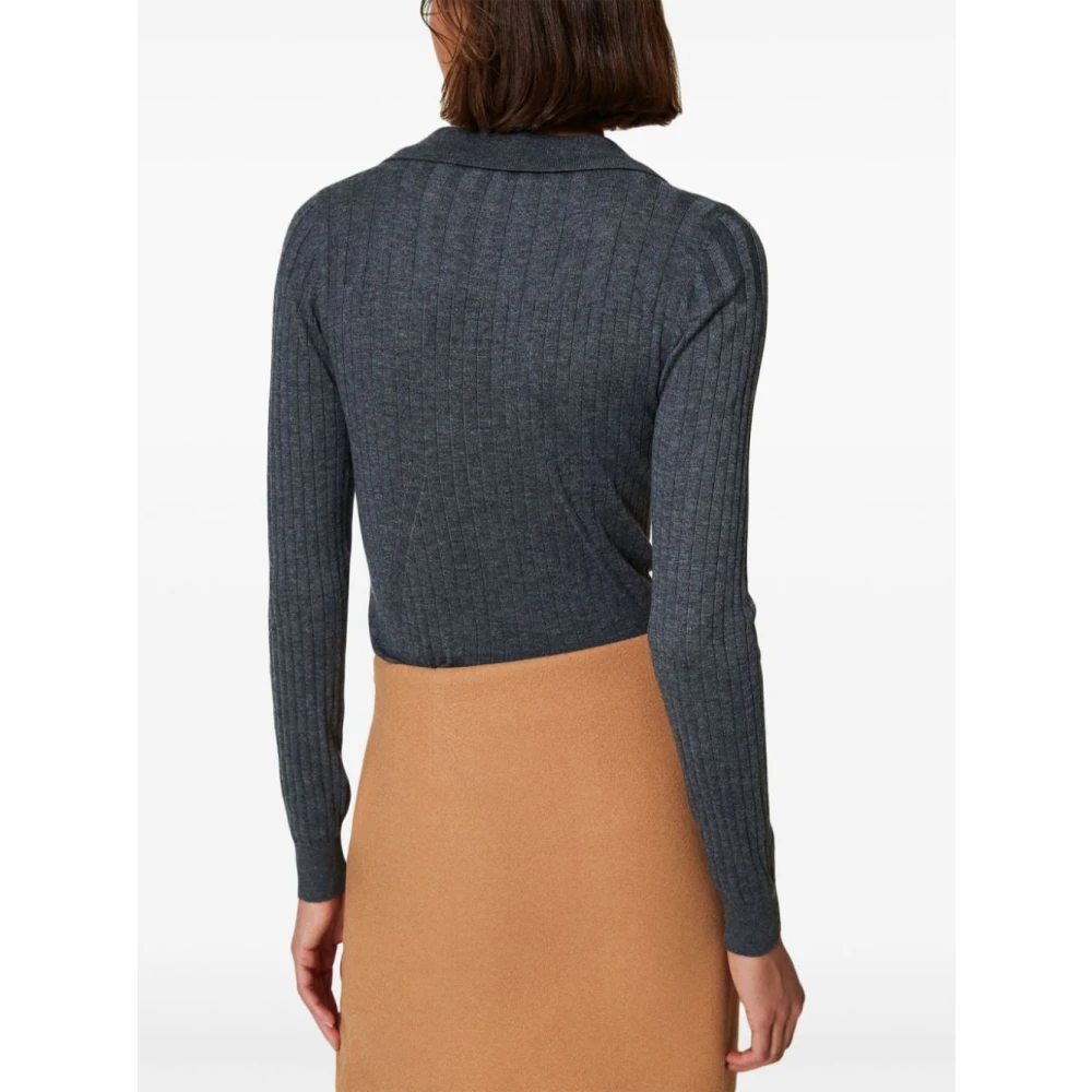 Twinset Kristalversierde Grijze Sweater Set Gray Dames