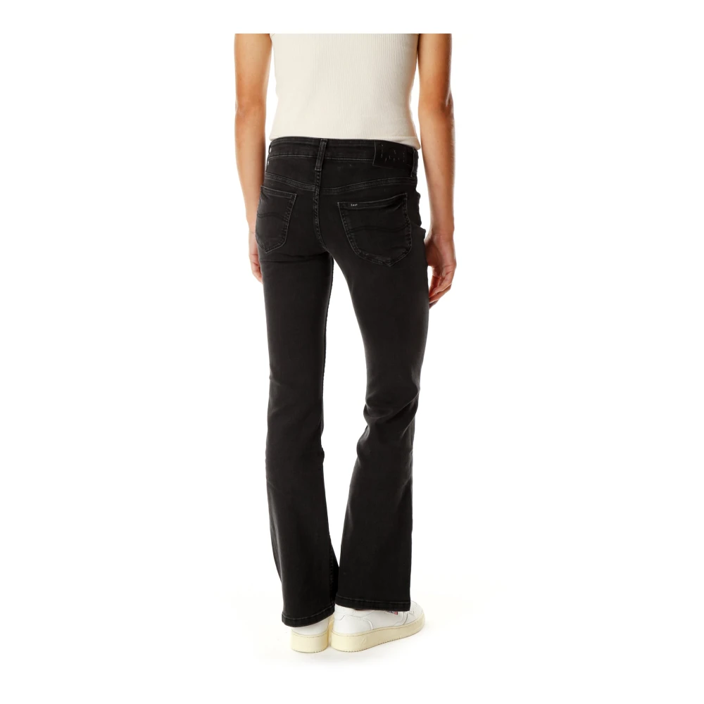 Lee Bootcut Jeans met lage taille Gray Dames