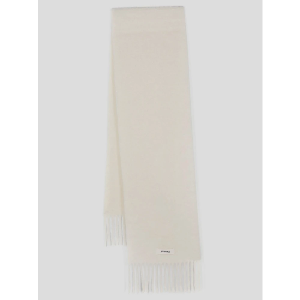 Jacquemus Wollen Sjaal Carro Stijl Beige Unisex