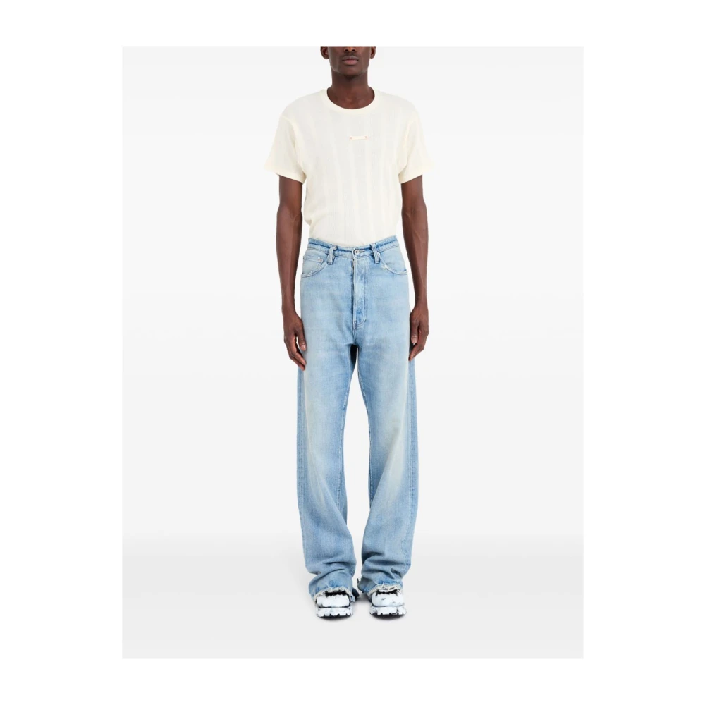 Maison Margiela Blauwe Denim Jeans Blue Heren