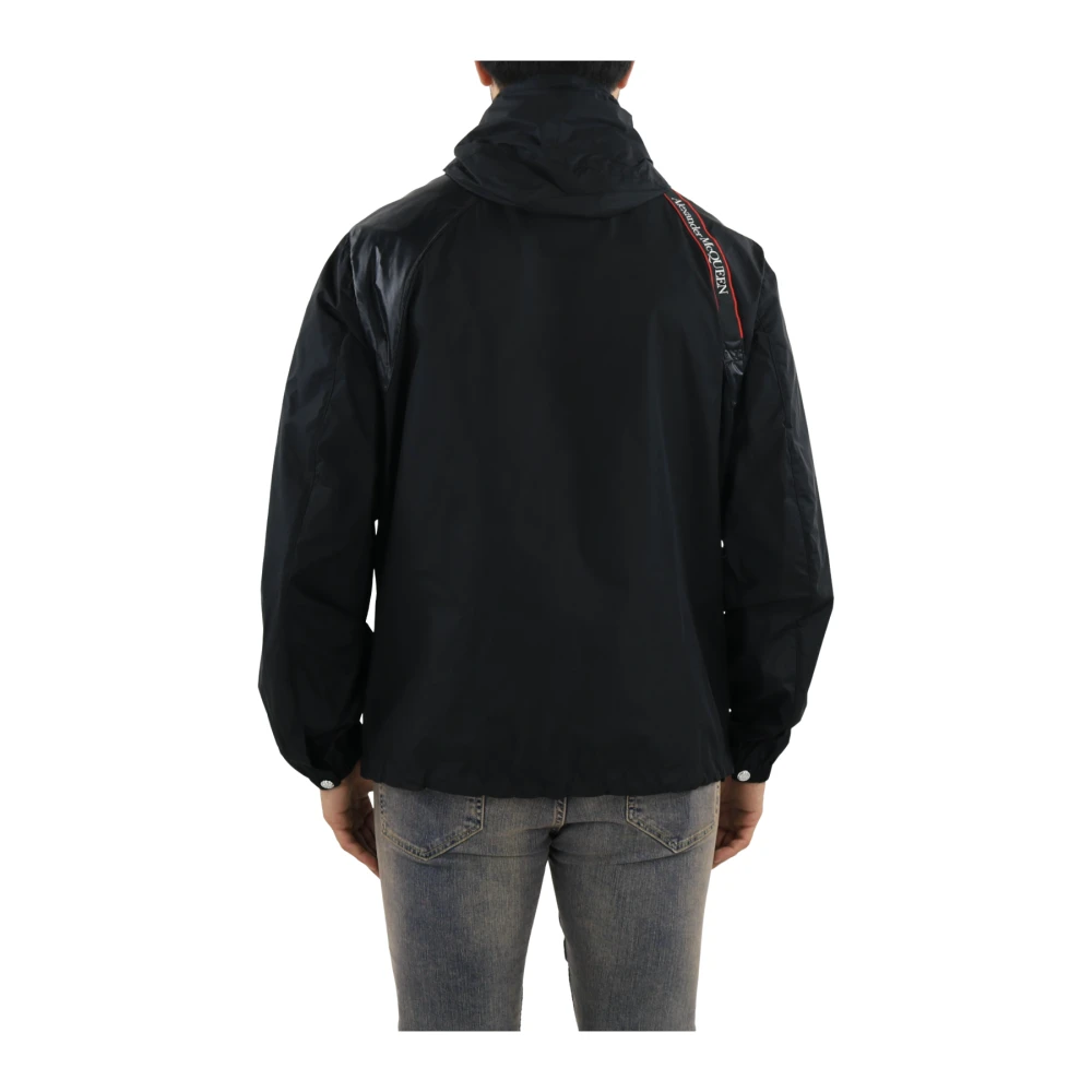 alexander mcqueen Logo Harness Windbreaker Black Heren