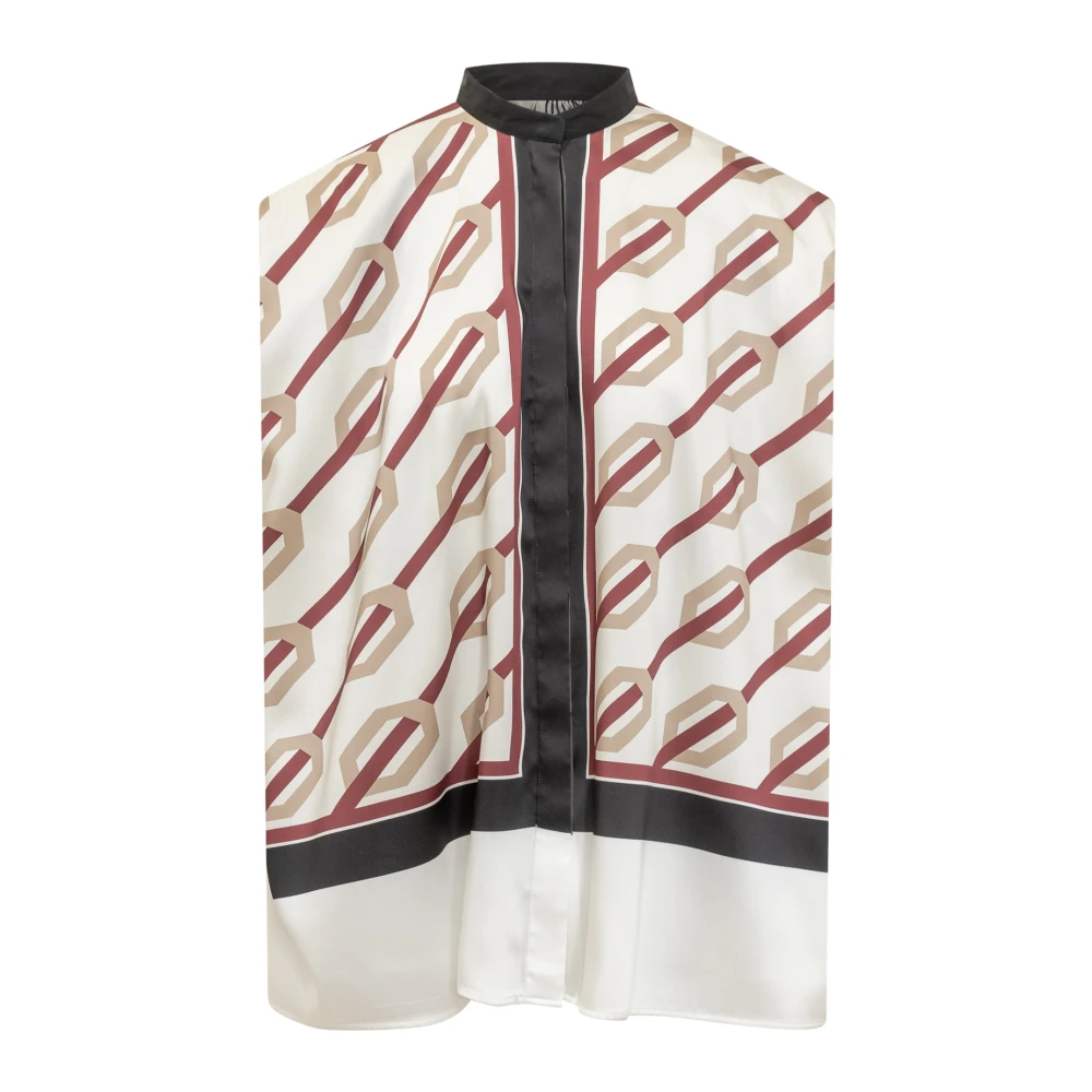 Calcaterra Top Shirt Over Stijlvol en Trendy White Dames