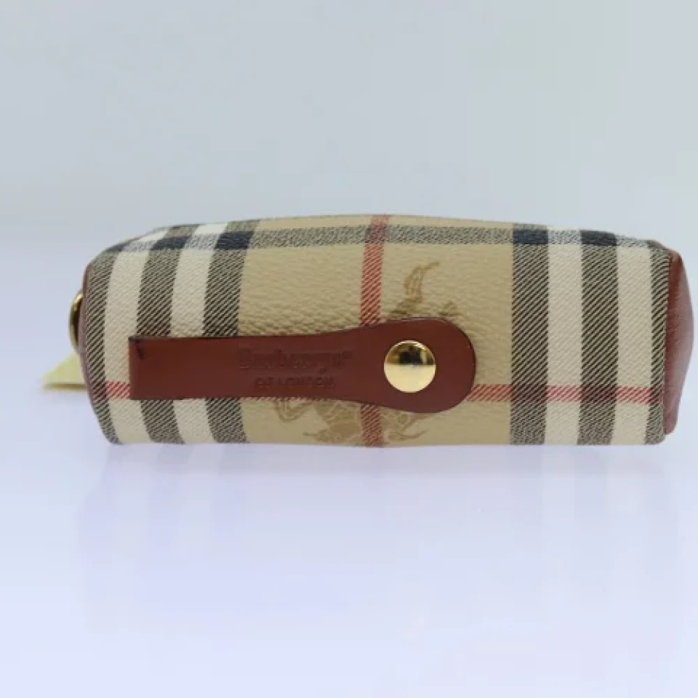 Burberry Vintage Pre-owned Leather pouches Beige Dames