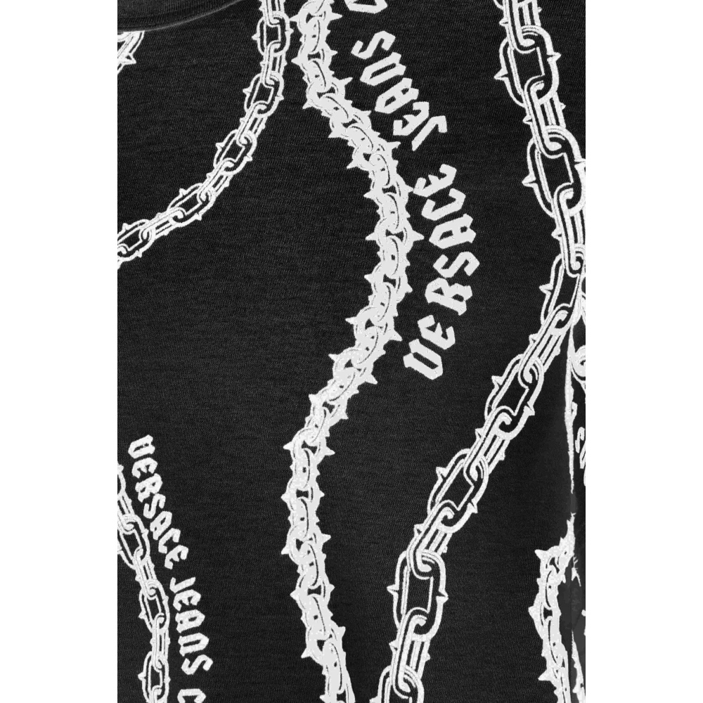 Versace Jeans Couture T-shirts en Polos Black Heren