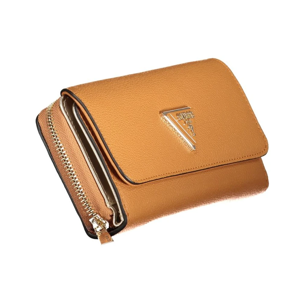 Guess Beige Portemonnee met Meerdere Vakken Beige Dames