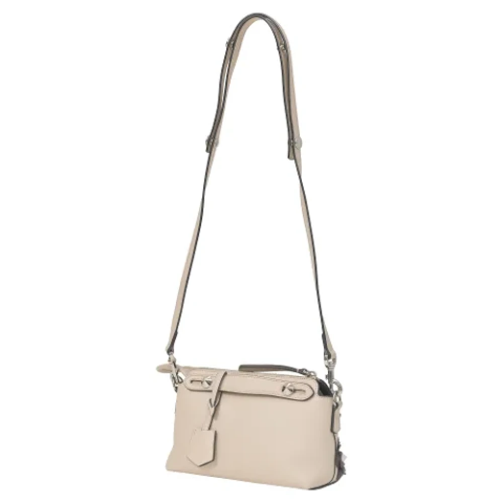Fendi Vintage Pre-owned Leather fendi-bags Beige Dames