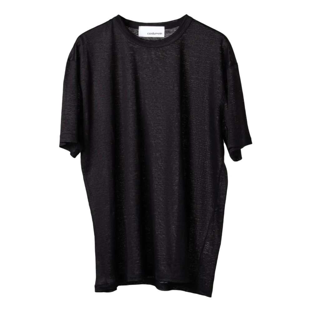 Costumein Linne Jersey Blus Black, Dam