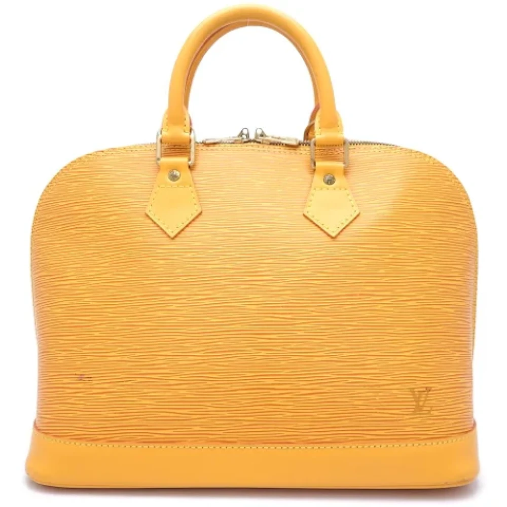 Louis Vuitton Vintage Pre-owned Leather handbags Yellow Dames