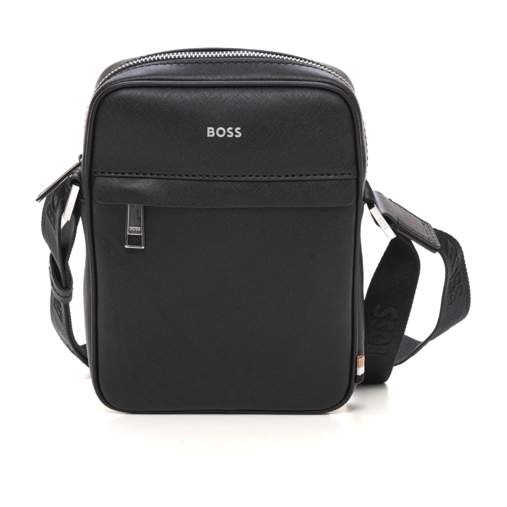 Boss Schoudertas met ritssluiting Black Heren