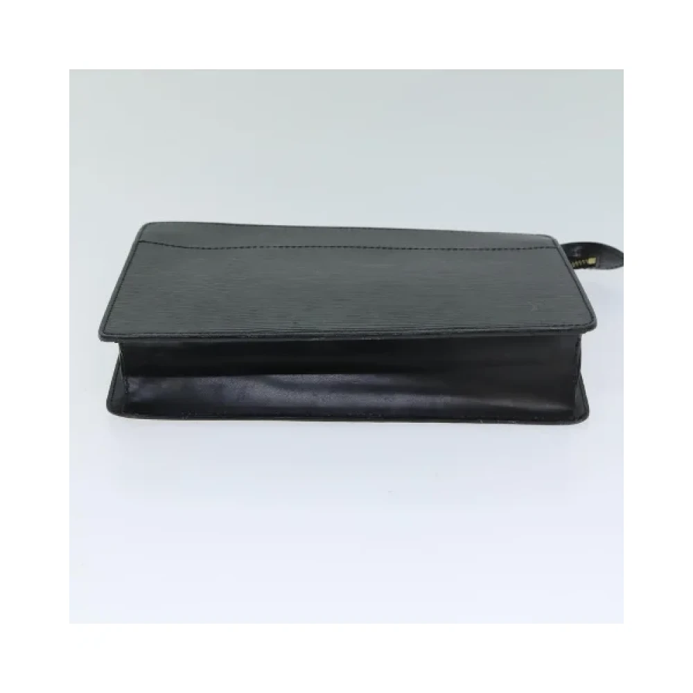 Louis Vuitton Vintage Pre-owned Leather clutches Black Dames