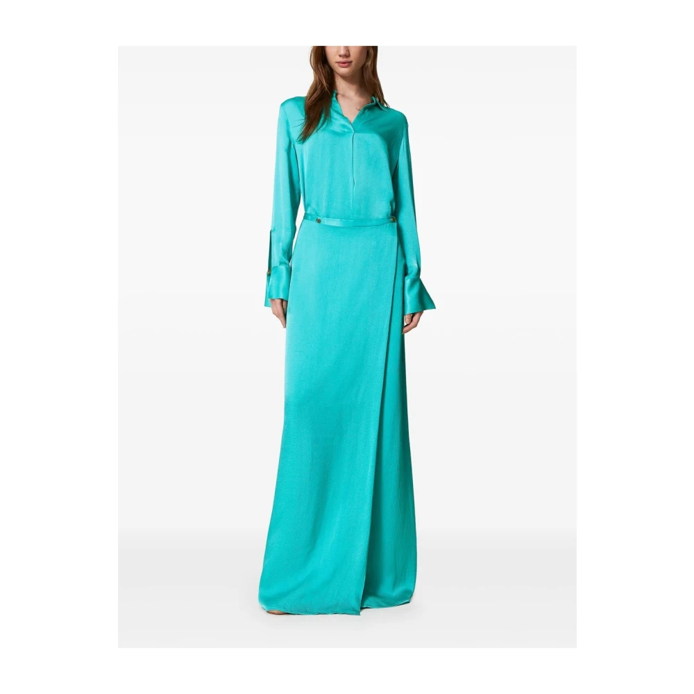 Twinset Stijlvolle Maxi Rokken voor Vrouwen Green Dames