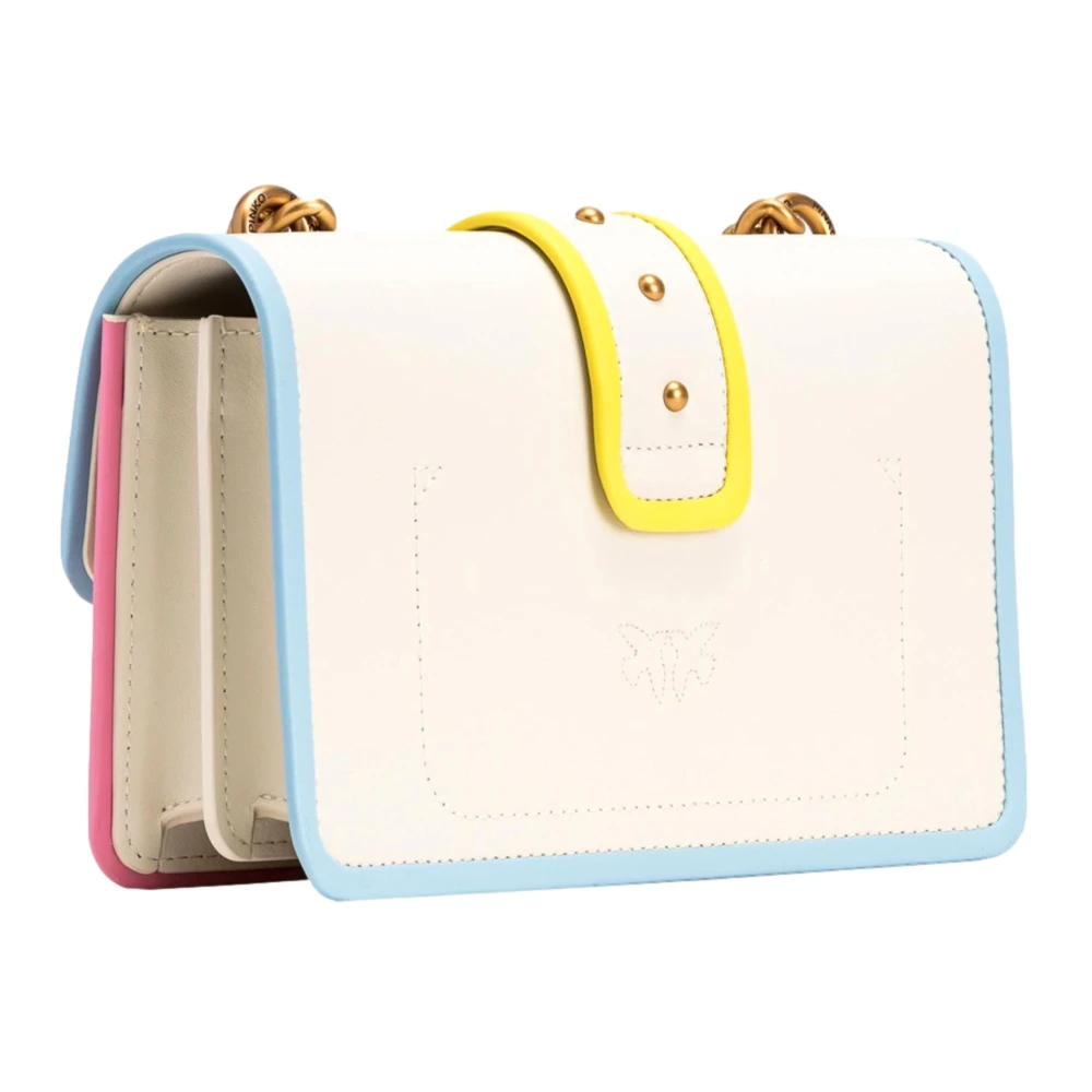 pinko Mini Love Bag One Multicolor Leer Multicolor Dames