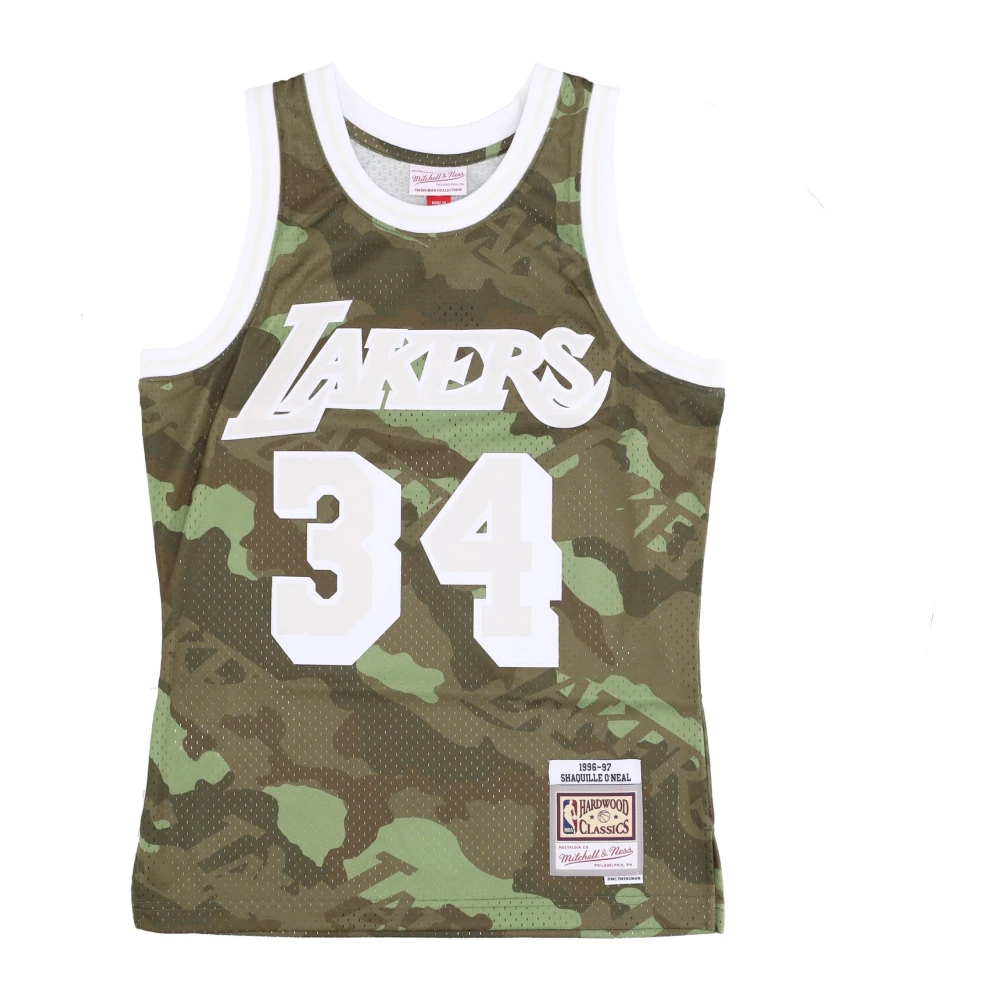 Mitchell & Ness Shaquille O'Neal Ghost Green Camo Shirt Multicolor Heren