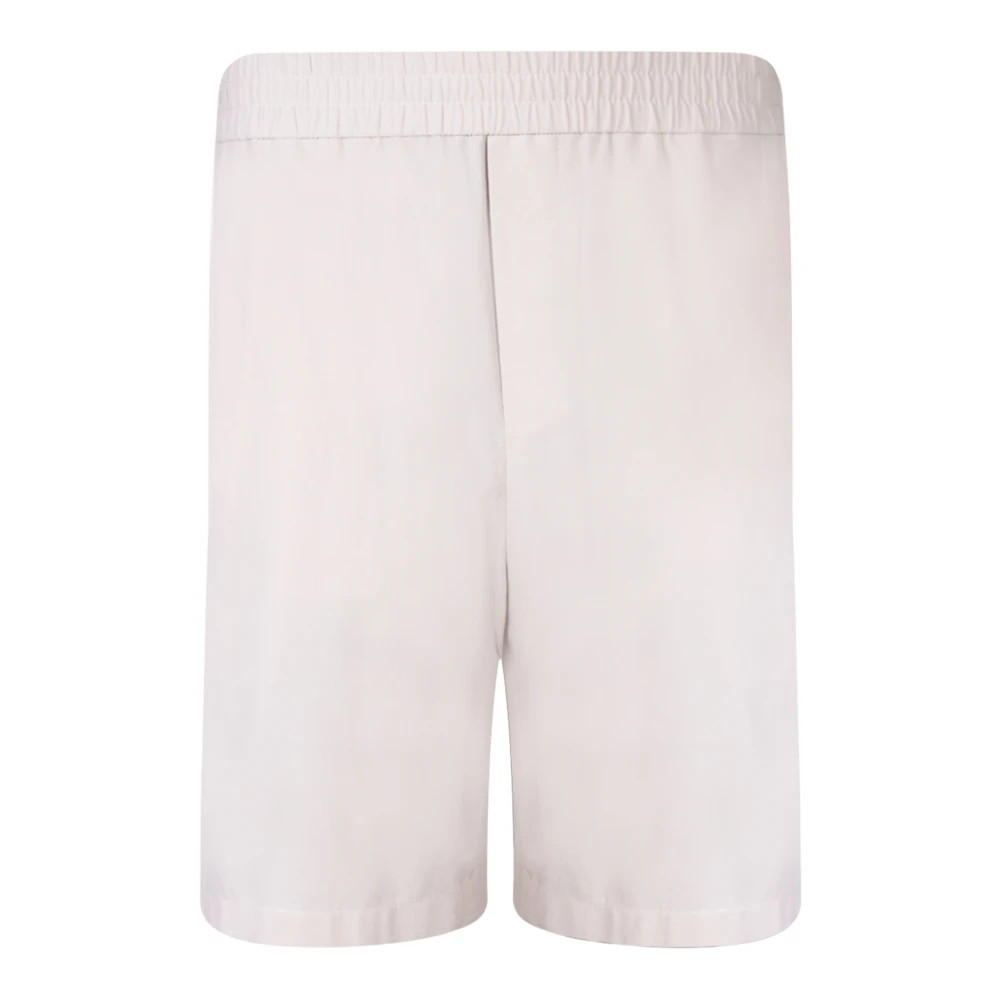 Ami Paris Beige Elasticated Waist Bermuda - Male - Casual Shorts - M - Shorts