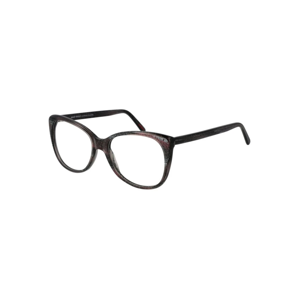 Andy Wolf Unisex Gray Glasses, One Size, Cat Eye Optical Frames