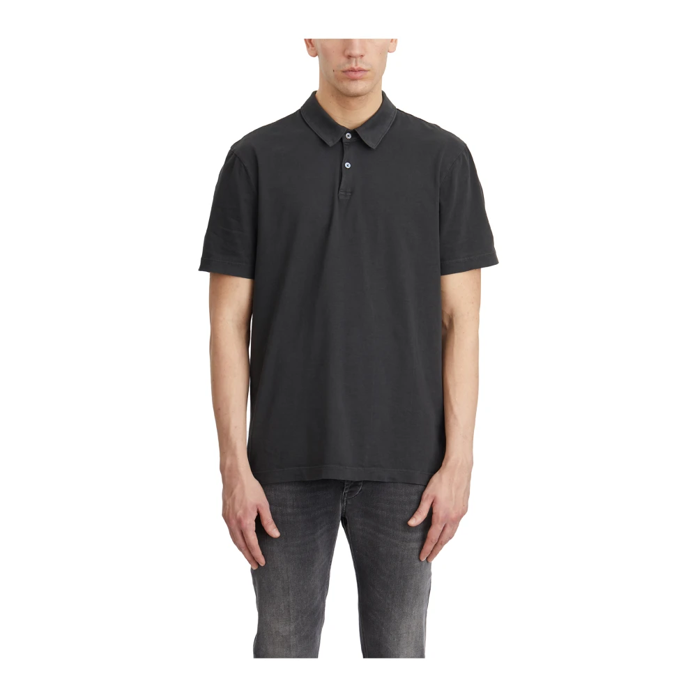 James Perse Katoenen Polo Shirt Gray Heren