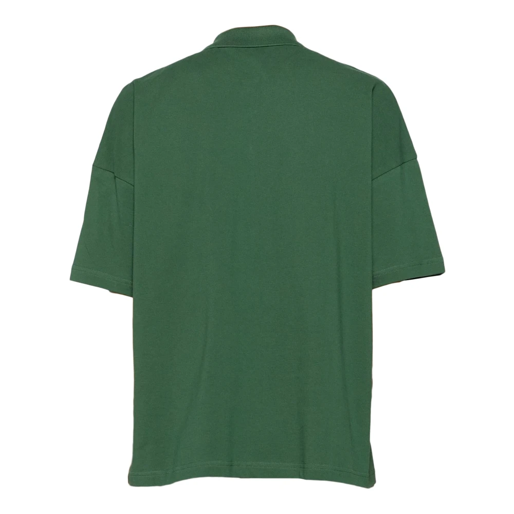 A.p.c. Groene Katoenen Poloshirt Piqué Stijl Green Heren