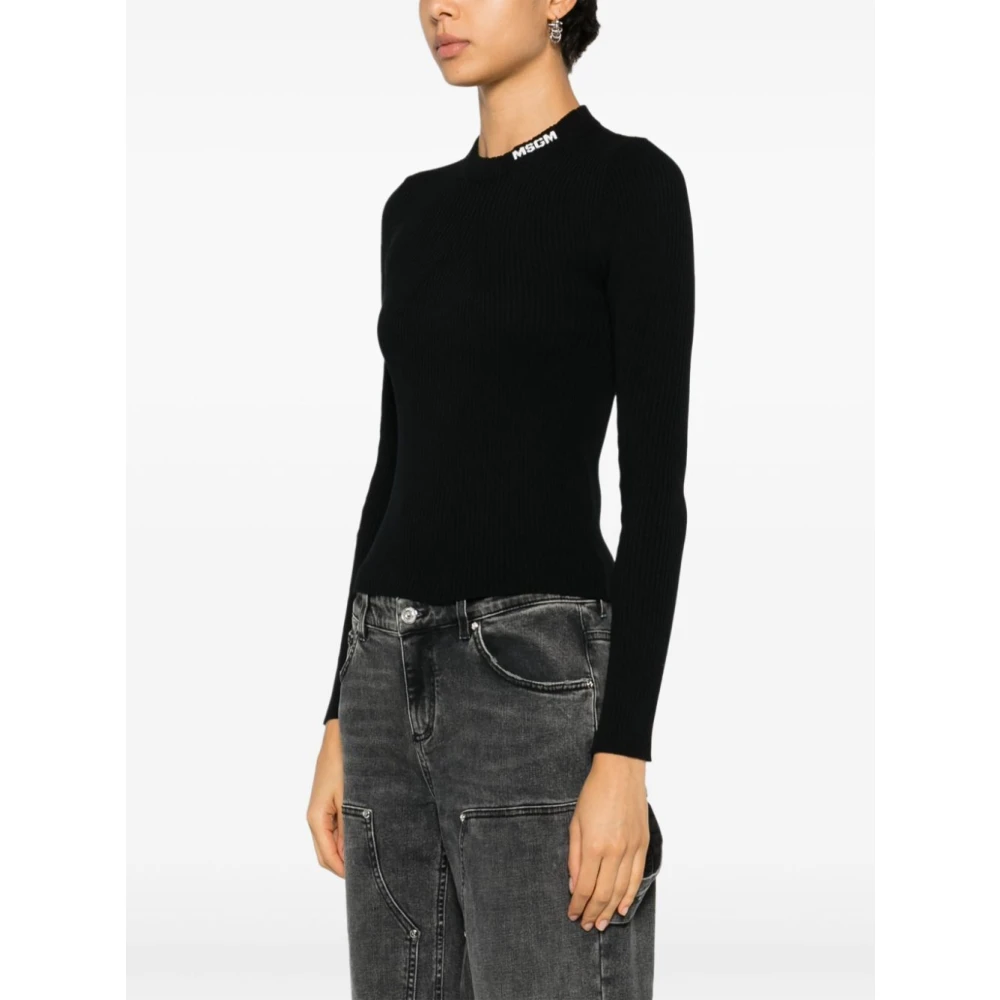 Msgm Stijlvolle Sweater voor Mannen en Vrouwen Black Dames