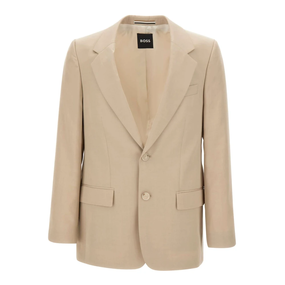 Hugo Men's Beige Boss Jackets - Blazers - 2XL - Jackets