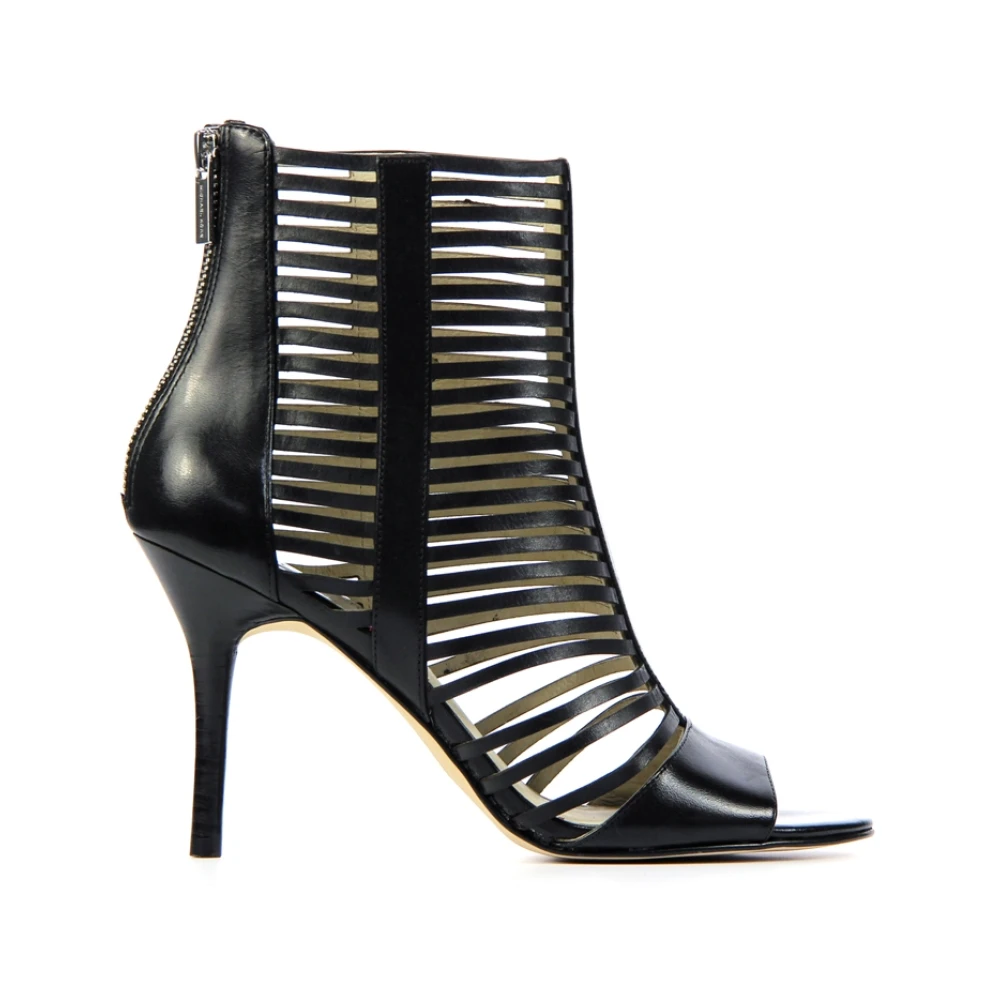Michael Kors Black Odeliabootie Stylish Ankle Boots - Female - High Heel Sandals - 2 Uk - Shoes