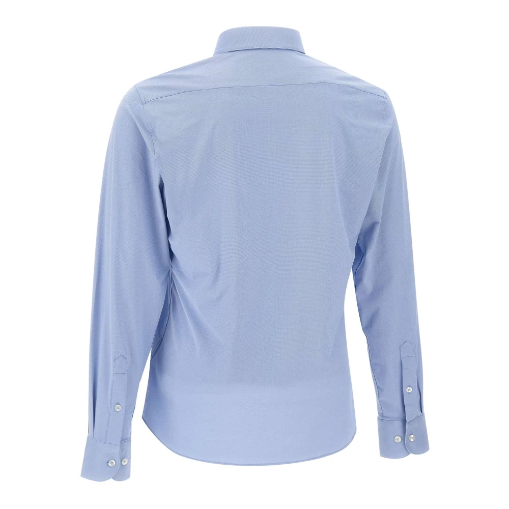 RRD Lichtblauw Jacquard Slim Fit Overhemd Blue Heren