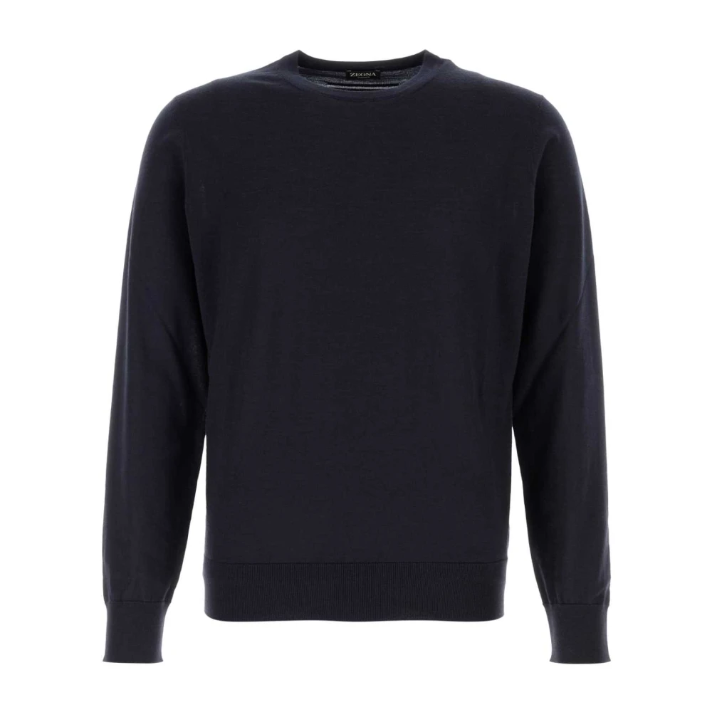 Zegna Men's Blue Cashseta Crew Neck - Cashmere Knitwear - Xl - Knitwear