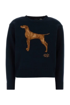 Intarsia-stickad Vizsla-tröja