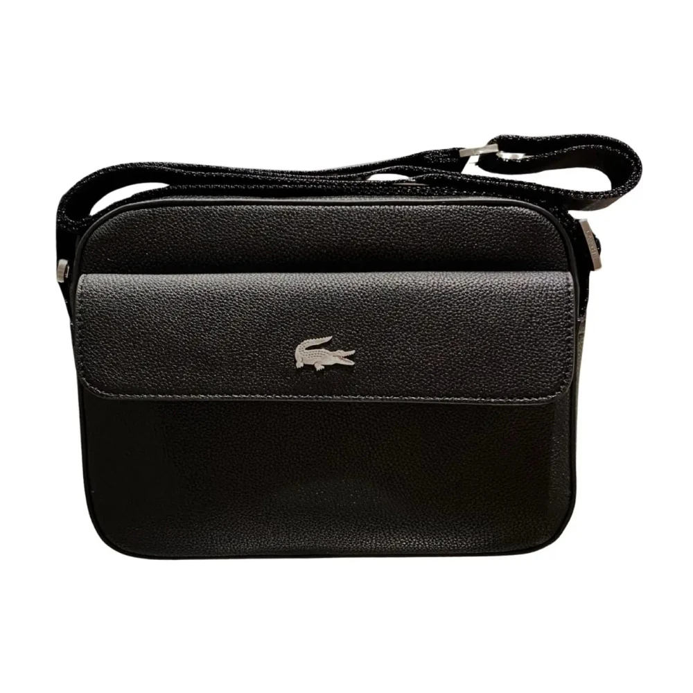 Lacoste Unisex Nero Borse, Taglia Unica, New,