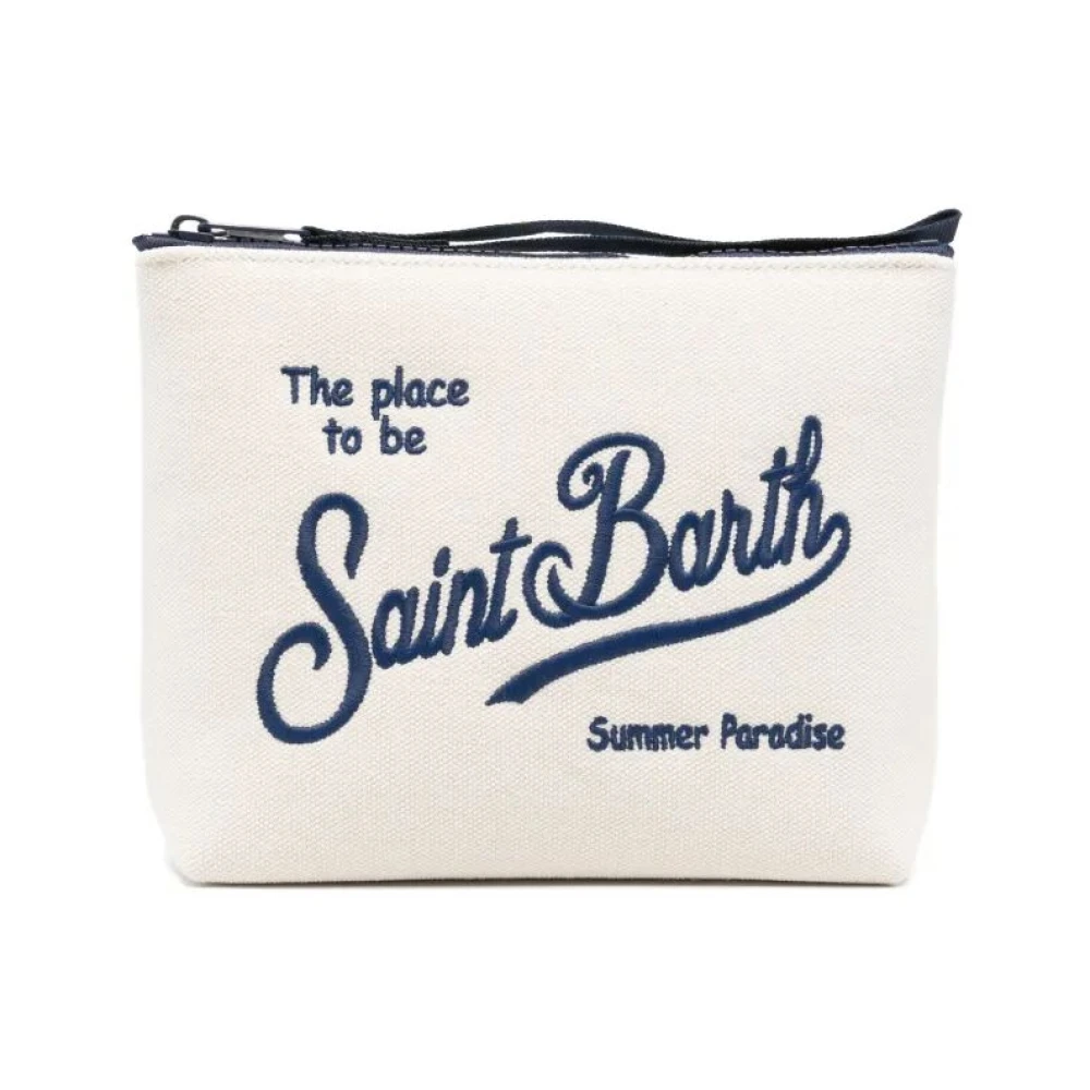 Mc2 Saint Barth Women's Beige Aline Canvas - Toilet Bags - One Size - Bags