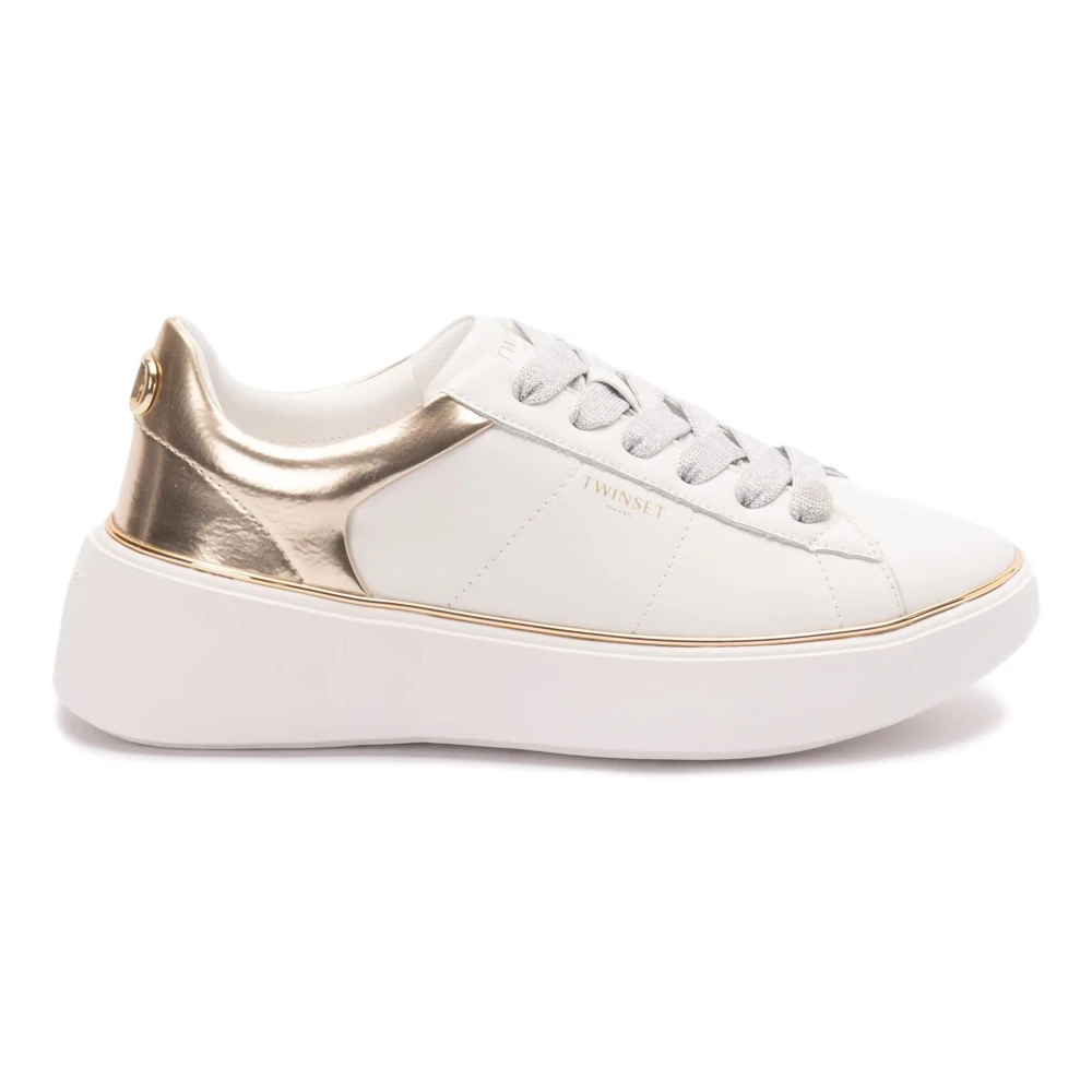 Twinset Chunky Bicolor Sneakers Art. 251Tcp042 Dames Schoenen Wit