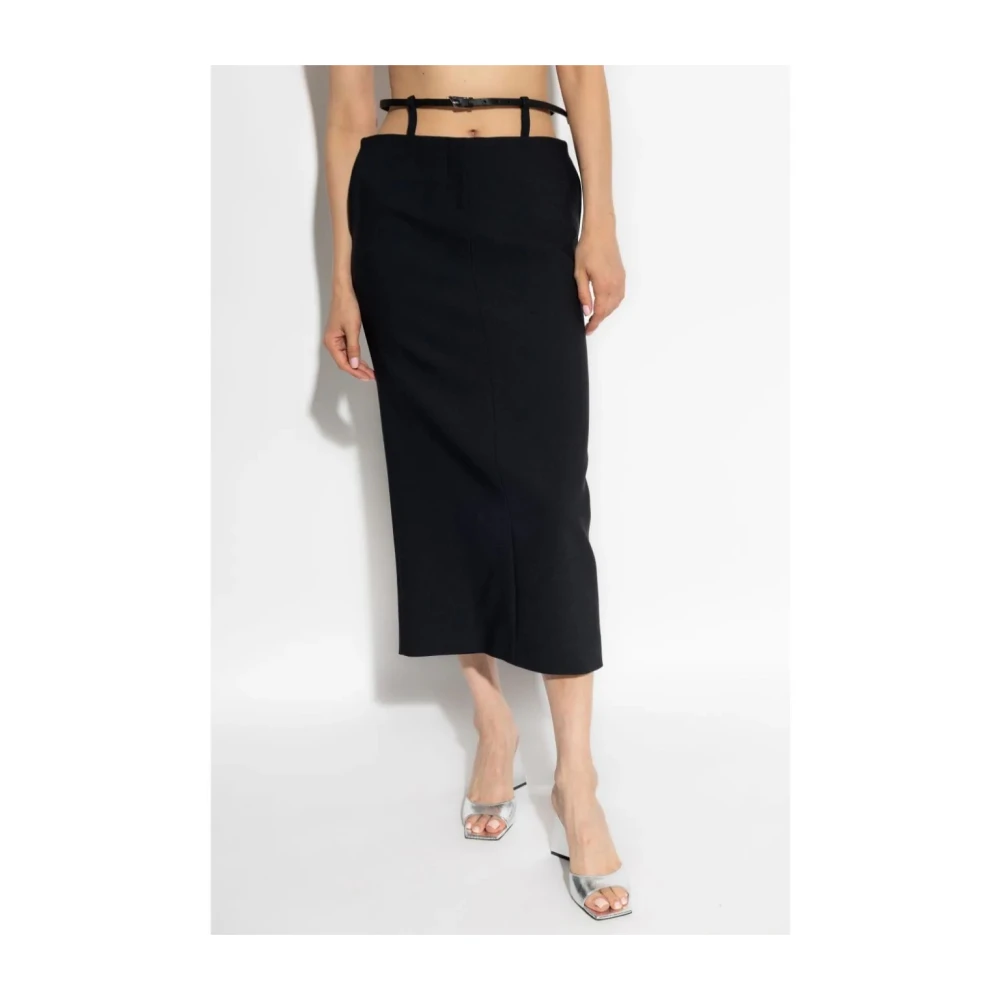 The Attico Zwarte Rokken Aw24 Damesmode Black Dames