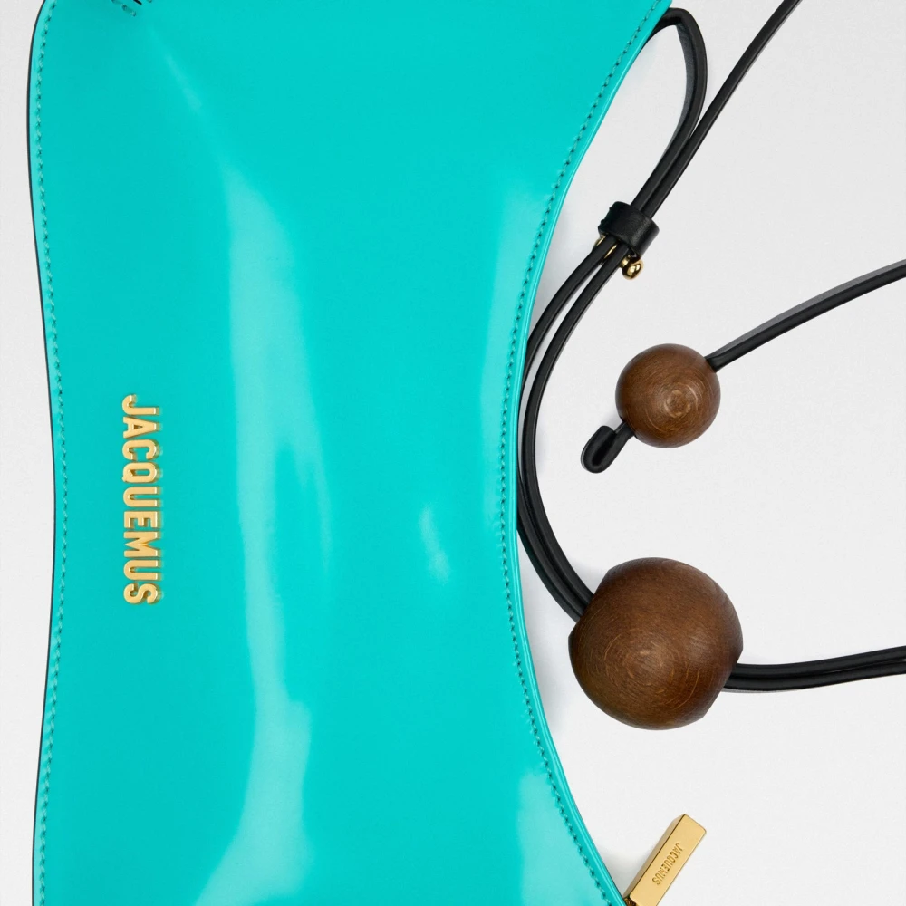 Jacquemus Turquoise Schoudertas Verhoog Stijl Blue Dames