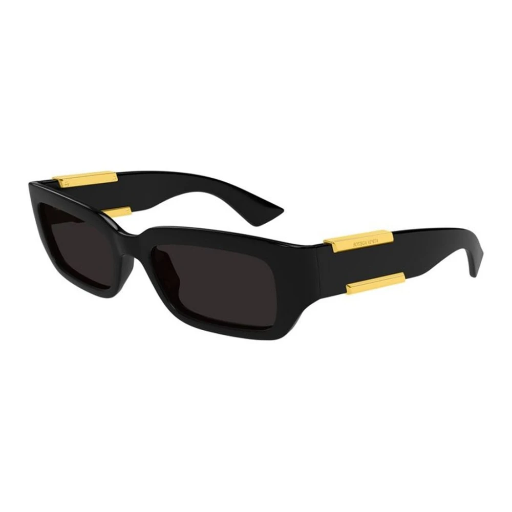 Bottega Veneta Unisex Black Sunglasses, 53 Mm, Squared Sunglasses