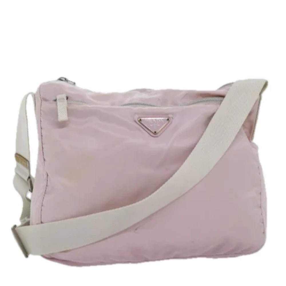 Prada Vintage Pre-owned Nylon prada-bags Pink Dames